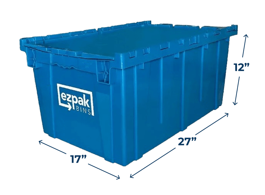 EZPak Bins are easy-to-pack, reusable plastic bins you can rent for during your next move!